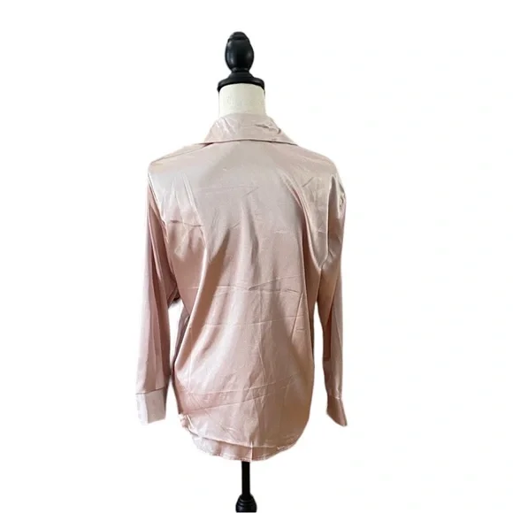 Cream Button Down Shirt with Classic Style - Picture 2 of 2